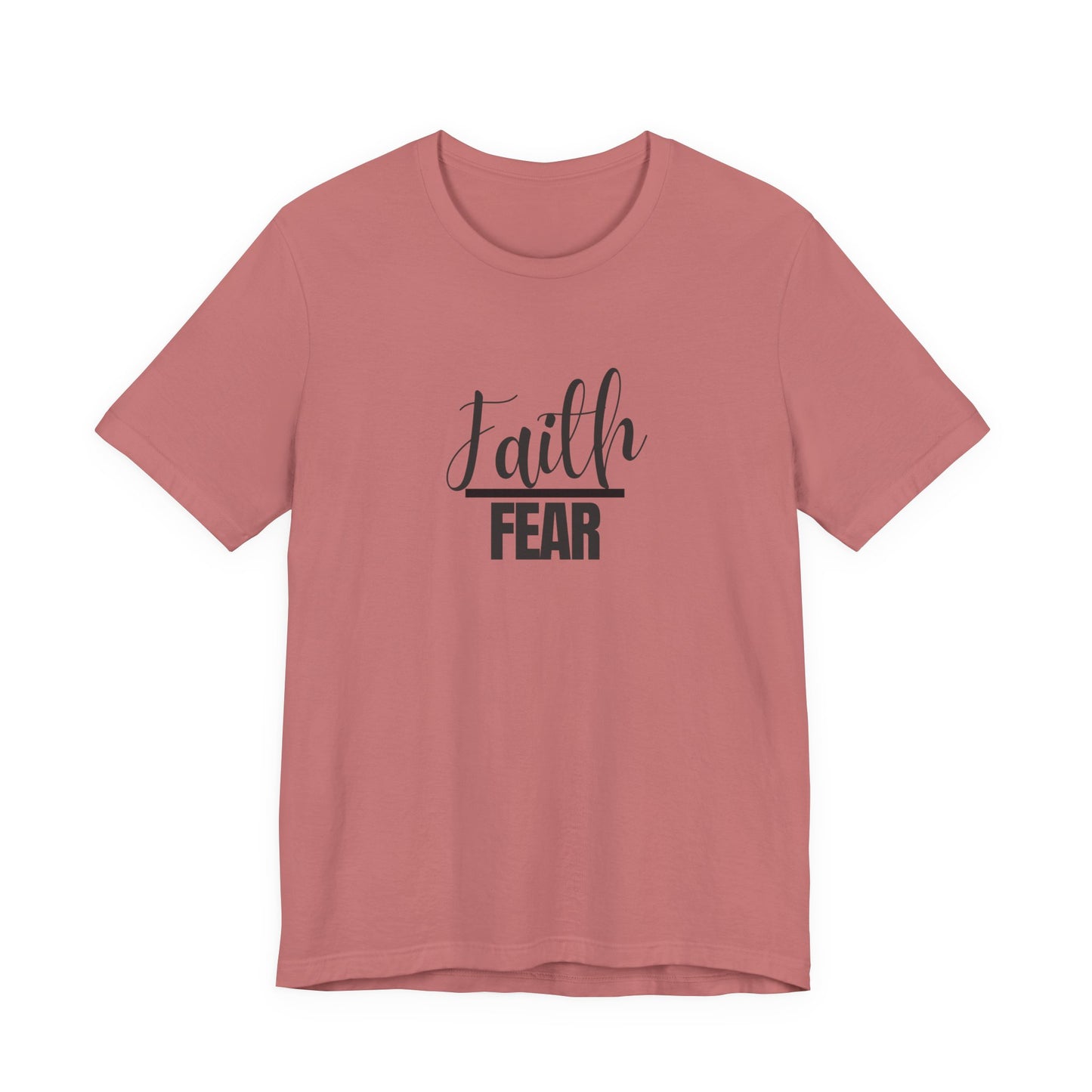 Faith Over Fear Unisex Tee, Inspirational T-Shirt, Motivational Gift for Her, Faith-Based Apparel, Everyday Casual Wear