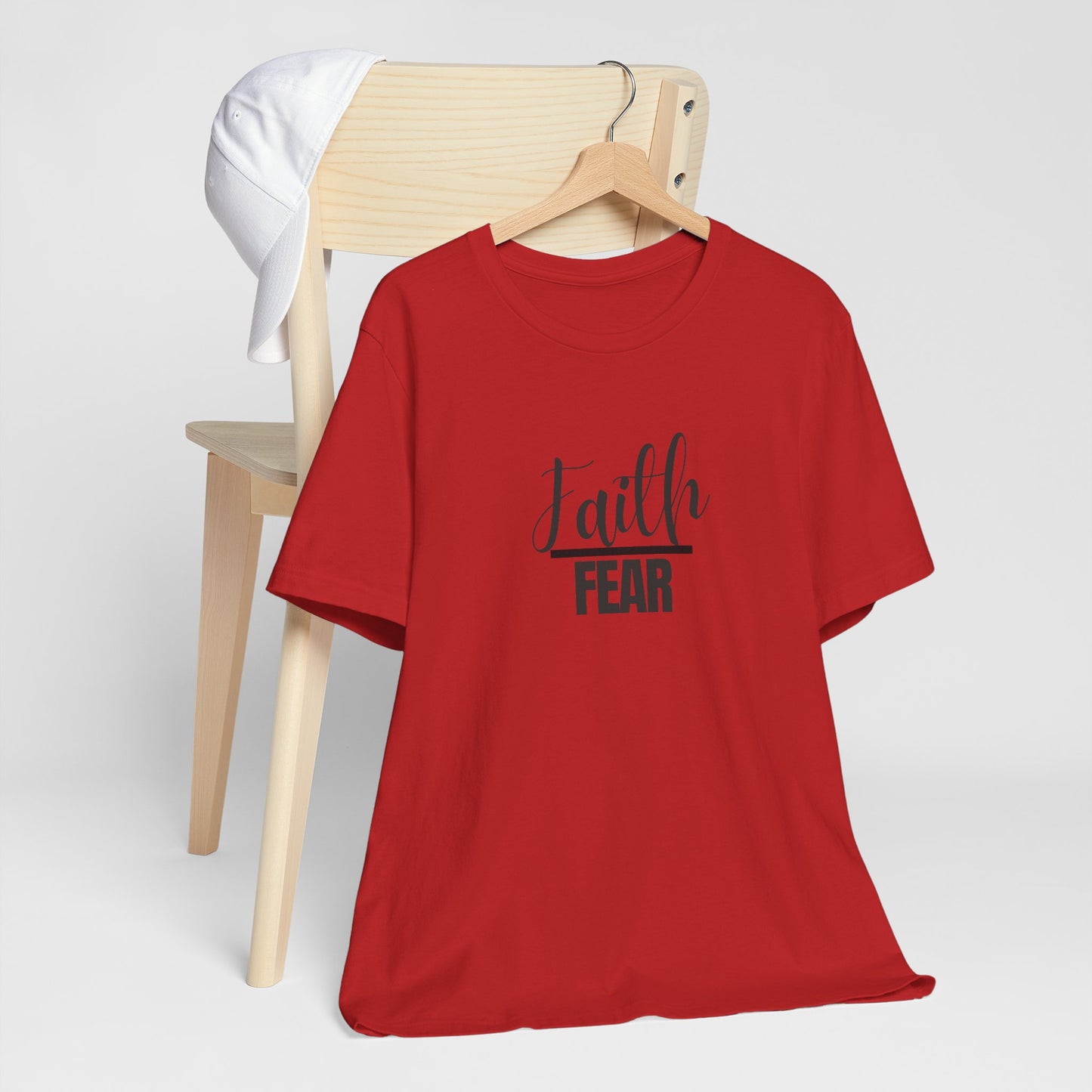 Faith Over Fear Unisex Tee, Inspirational T-Shirt, Motivational Gift for Her, Faith-Based Apparel, Everyday Casual Wear