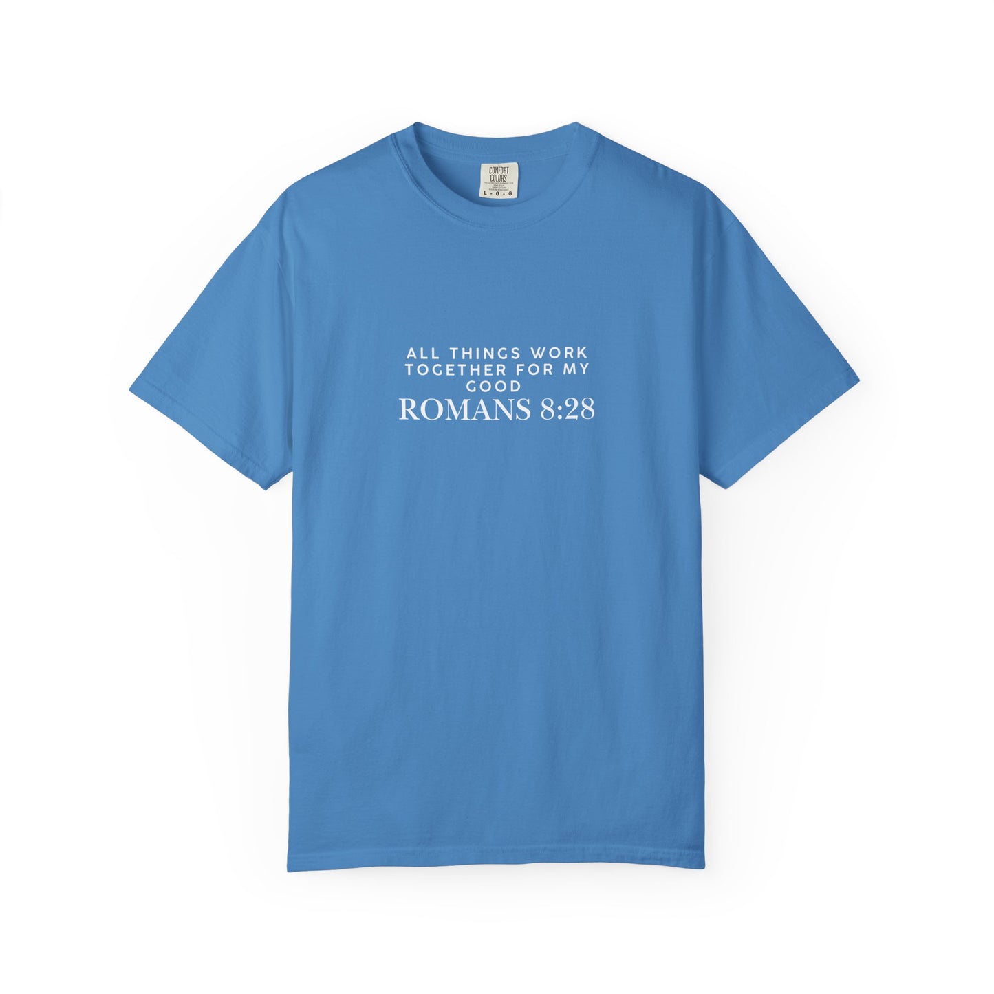 Garment-Dyed T-Shirt with Inspirational Bible Verse, Scripture Tee, Faith-Based Apparel, Gift for Christians, Casual Wear, Everyday Wear