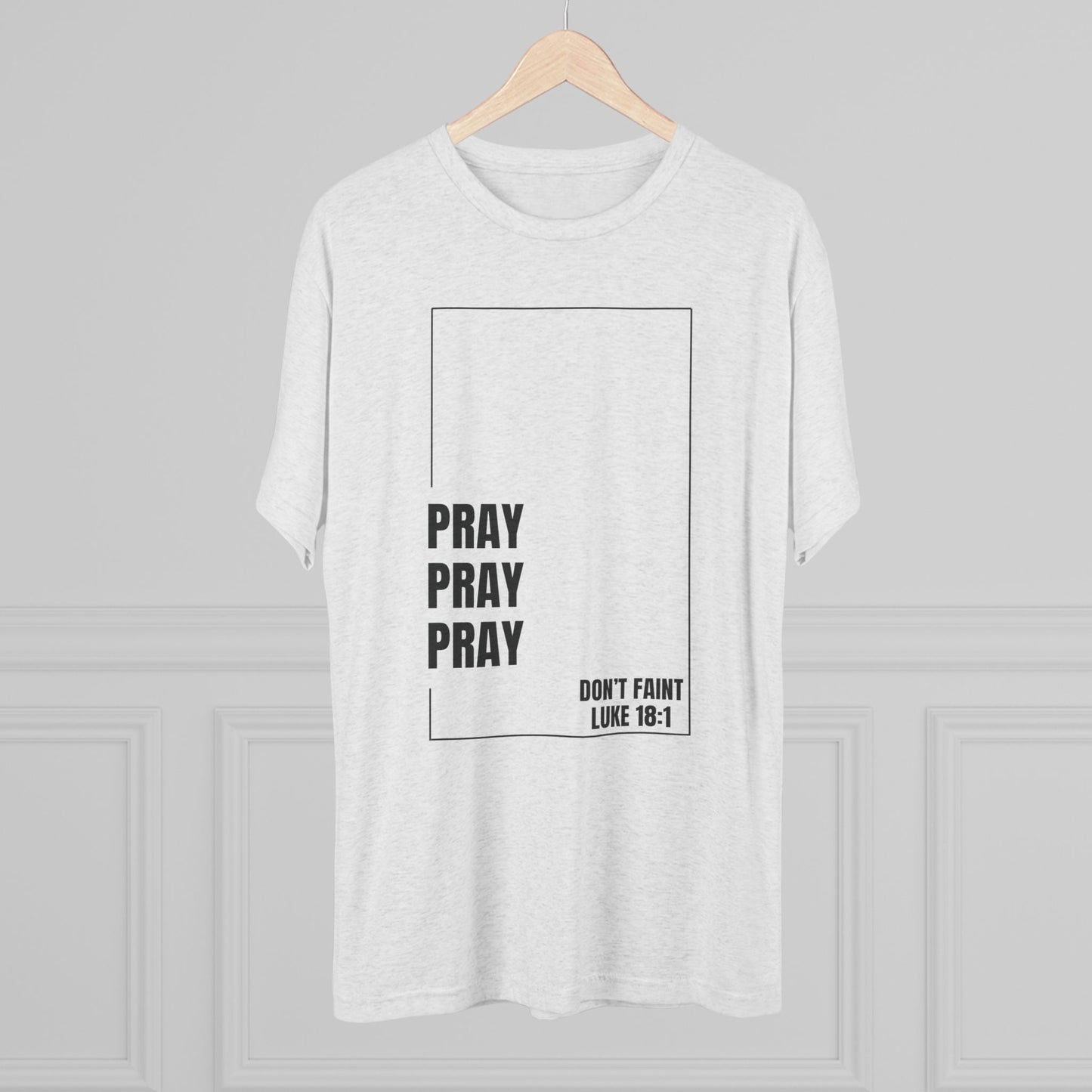 Unisex Inspirational Prayer Tee - Pray Don't Faint, Faith Shirt, Christian Apparel, Gift for Believers, Everyday Comfort