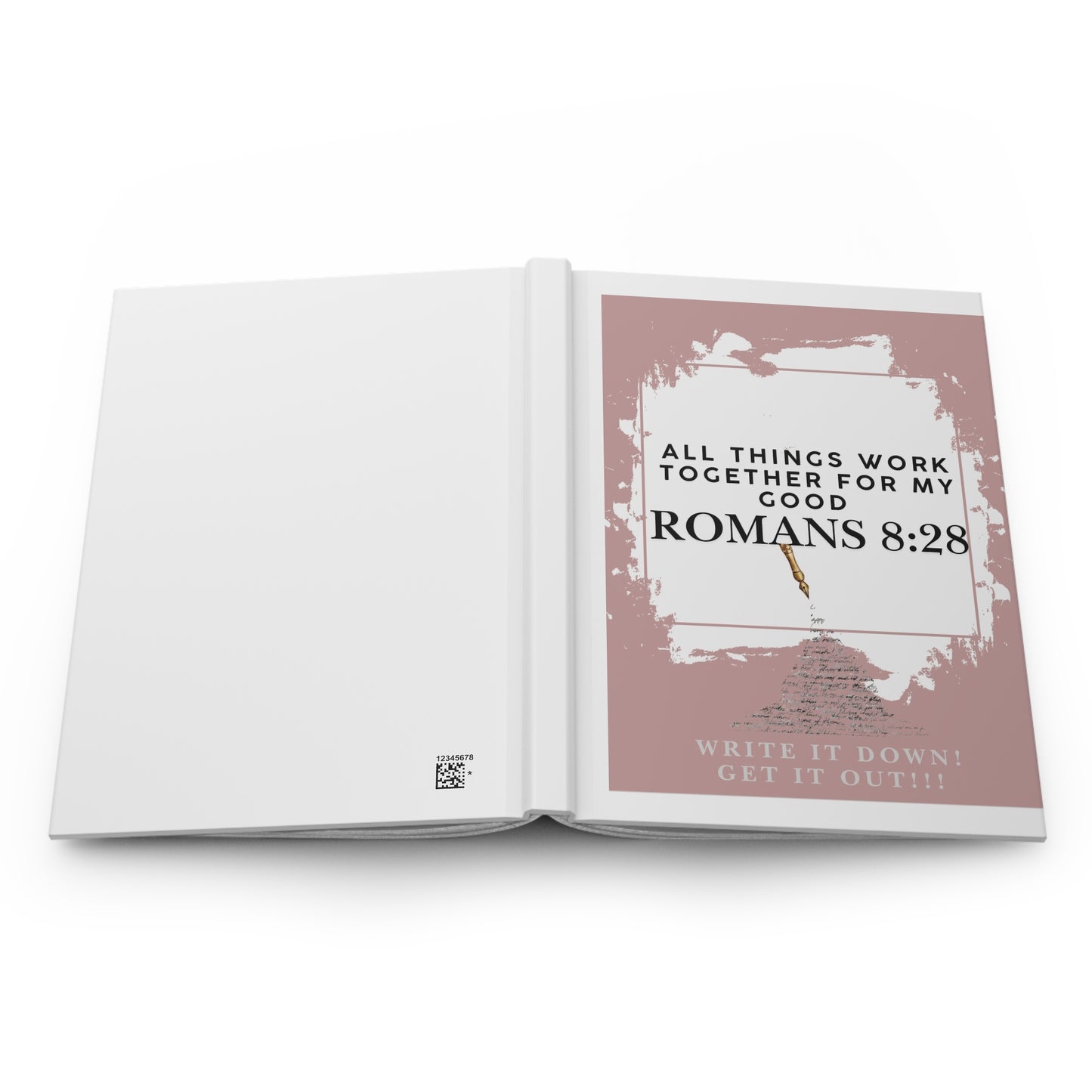 Inspirational Hardcover Journal with Romans 8:28 - Motivational Gift, Gratitude Notebook, Prayer Journal, Self-Reflection Diary, [...]