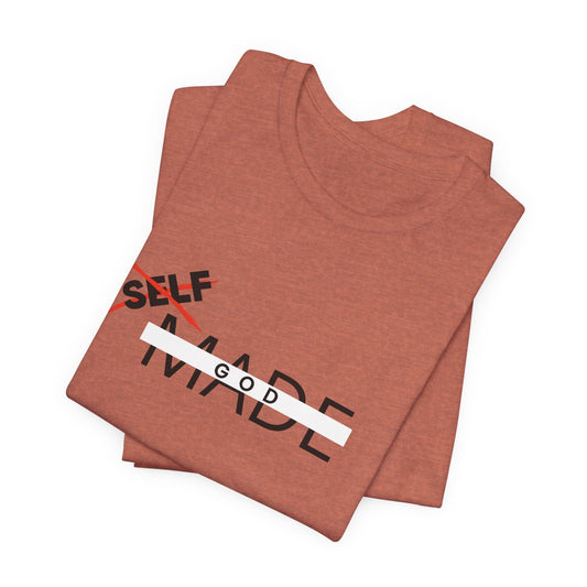 Self-Made Unisex Jersey Tee, Casual Wear, Gift for Entrepreneurs, Motivational T-Shirt, Everyday Essential